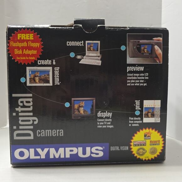 Olympus Digital Camera D320L Open Box Tested Rare Condition - Picture 10 of 11